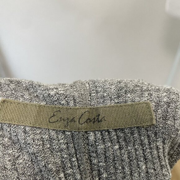 Enza Costa Ribbed Sheath Tank Bodycon Stretch Baseball Dress Gray size Small - Picture 6 of 9